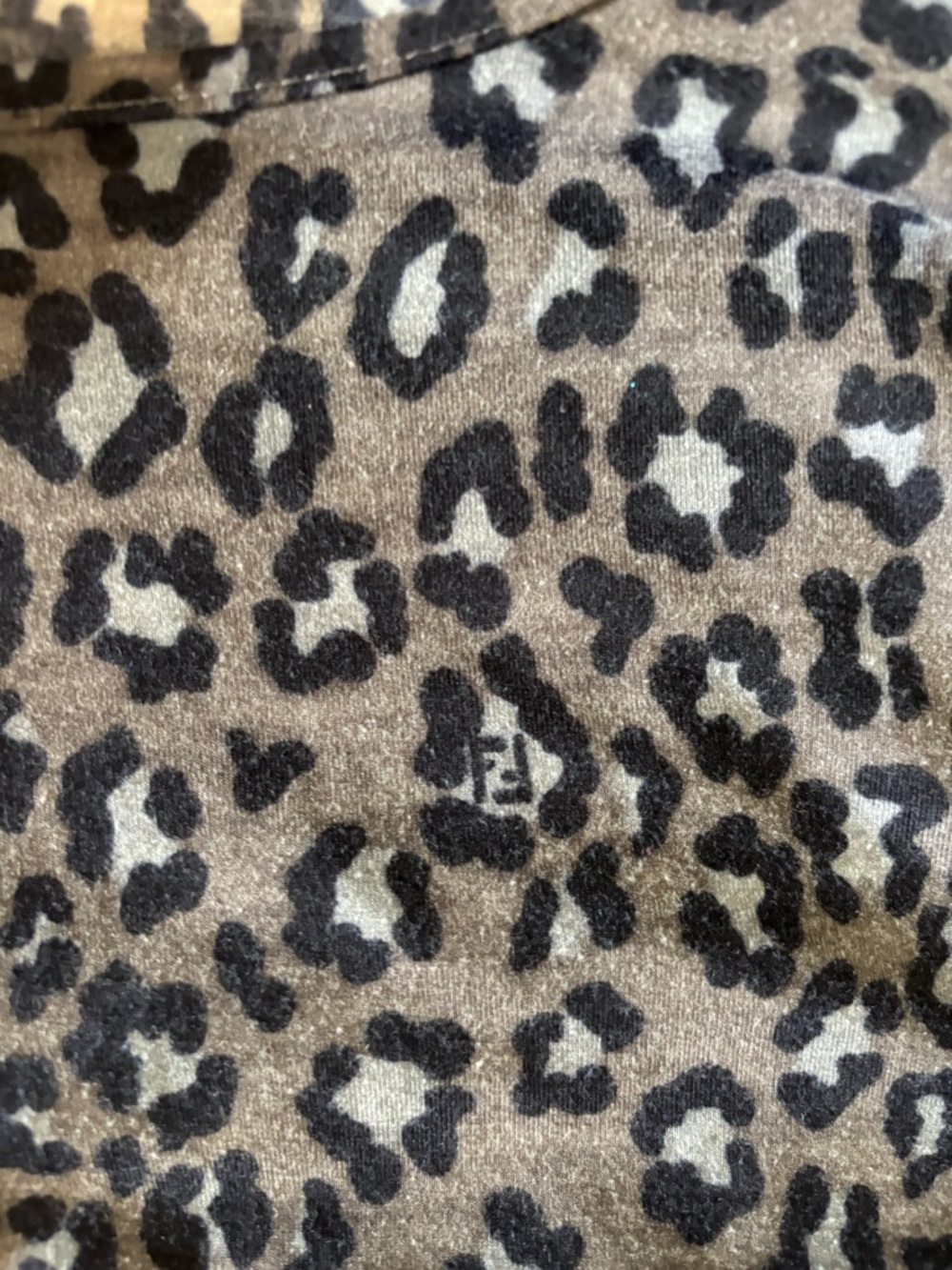 FENDI Vintage Animal Print Top Size Medium - Picture 5 of 7